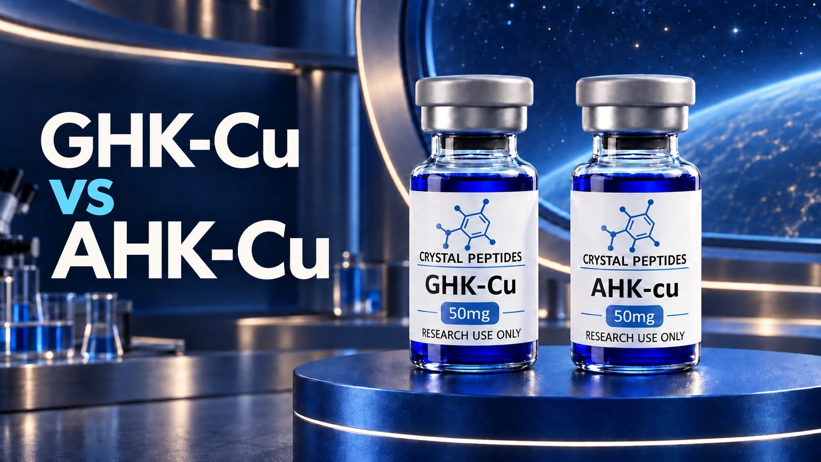 GHK-Cu in AHK-Cu: kaj se spremeni, ko se zamenja ena aminokislina?