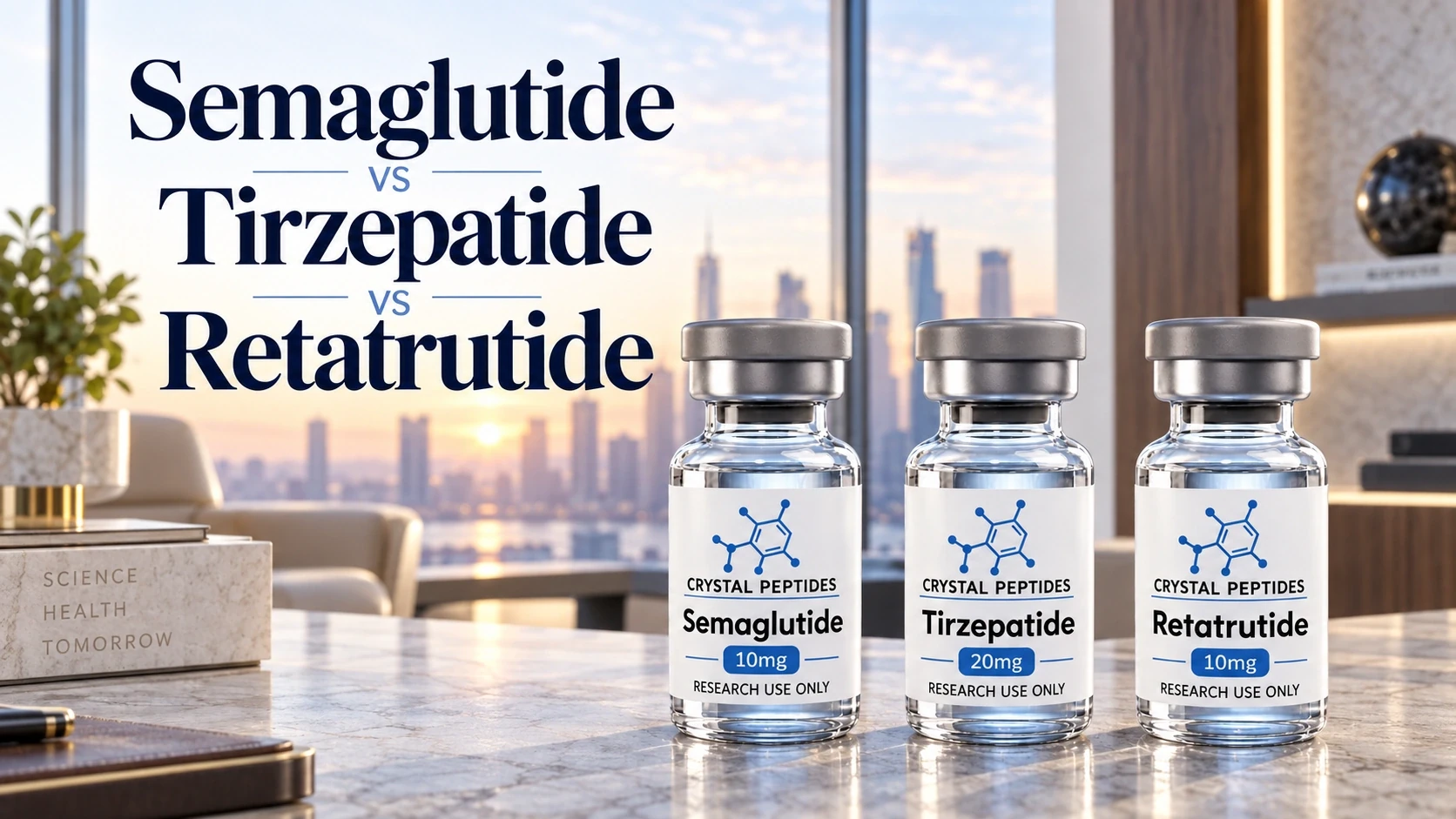 Semaglutide, Tirzepatide in Retatrutide: agonizem enega, dveh in treh receptorjev