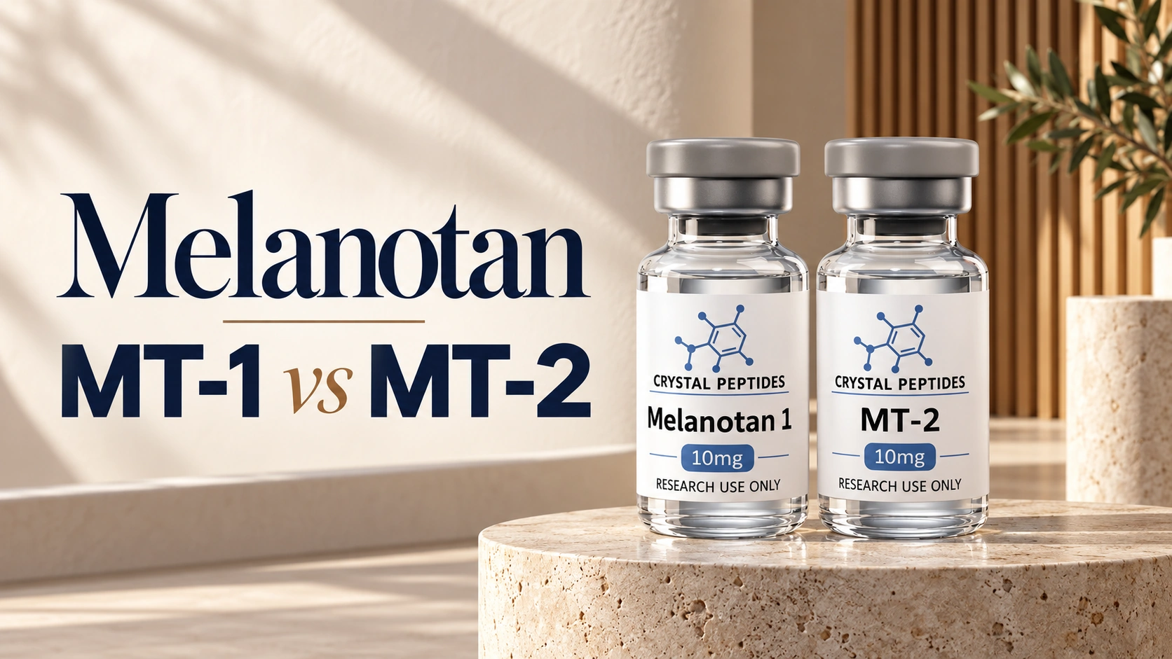 Melanotan MT-1 proti MT-2: Struktura, dokazi in regulativni status